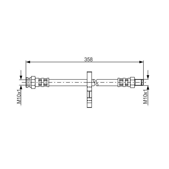 Stabdžių žarnelė BOSCH 1 987 481 019