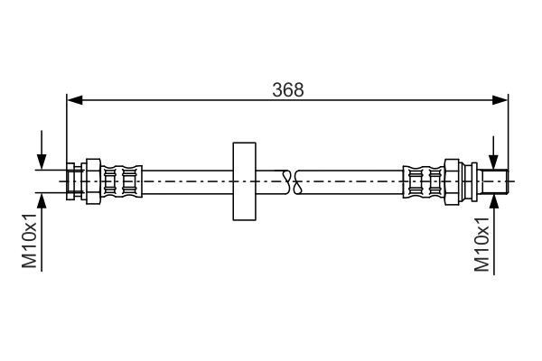 Stabdžių žarnelė BOSCH 1 987 481 180