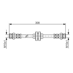 Stabdžių žarnelė BOSCH 1 987 481 185