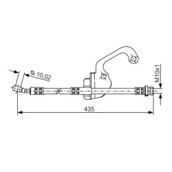 Stabdžių žarnelė BOSCH 1 987 481 299