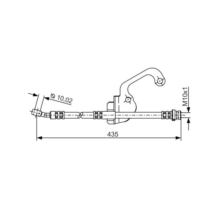 Stabdžių žarnelė BOSCH 1 987 481 299