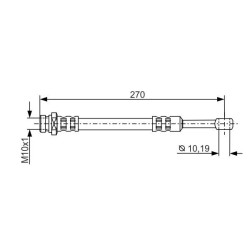 Stabdžių žarnelė BOSCH 1 987 481 300