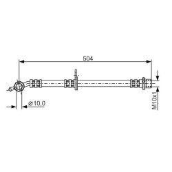 Stabdžių žarnelė BOSCH 1 987 481 306
