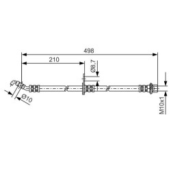 Stabdžių žarnelė BOSCH 1 987 481 380