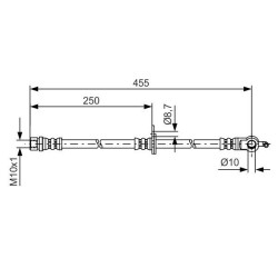 Stabdžių žarnelė BOSCH 1 987 481 389