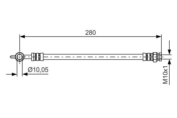 Stabdžių žarnelė BOSCH 1 987 481 444