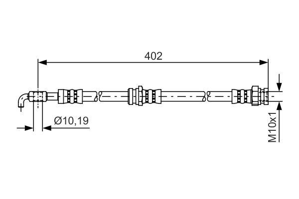 Stabdžių žarnelė BOSCH 1 987 481 445
