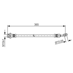 Stabdžių žarnelė BOSCH 1 987 481 499