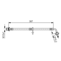 Stabdžių žarnelė BOSCH 1 987 481 550