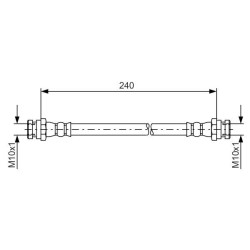 Stabdžių žarnelė BOSCH 1 987 481 553
