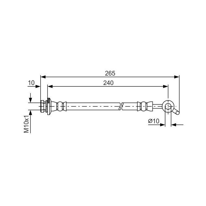 Stabdžių žarnelė BOSCH 1 987 481 571