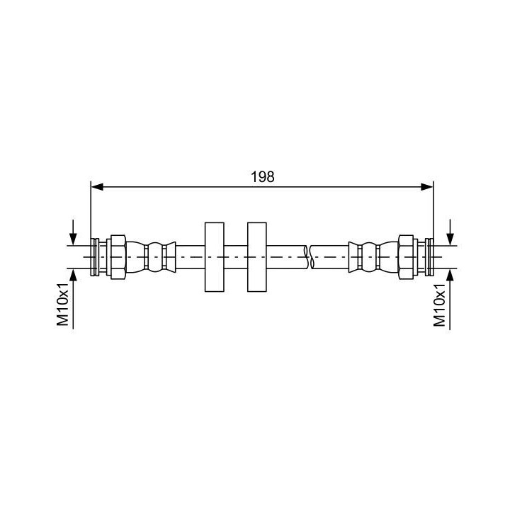 Stabdžių žarnelė BOSCH 1 987 481 581