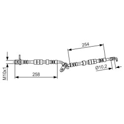 Stabdžių žarnelė BOSCH 1 987 481 595