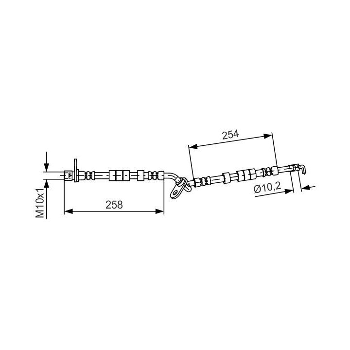 Stabdžių žarnelė BOSCH 1 987 481 595