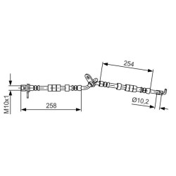 Stabdžių žarnelė BOSCH 1 987 481 597