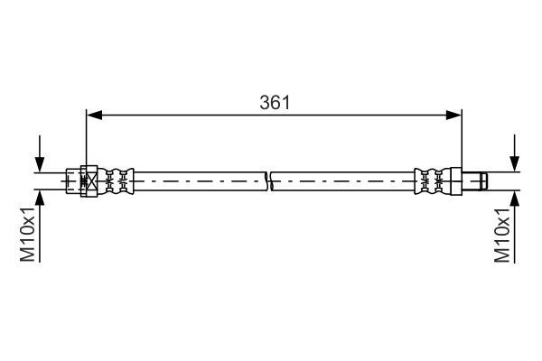 Stabdžių žarnelė BOSCH 1 987 481 600