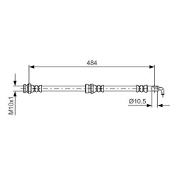 Stabdžių žarnelė BOSCH 1 987 481 602
