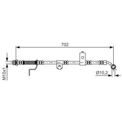Stabdžių žarnelė BOSCH 1 987 481 604