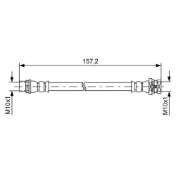 Stabdžių žarnelė BOSCH 1 987 481 624