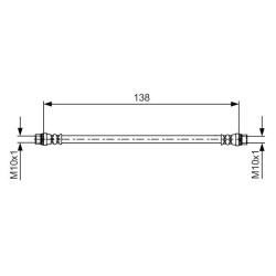 Stabdžių žarnelė BOSCH 1 987 481 625