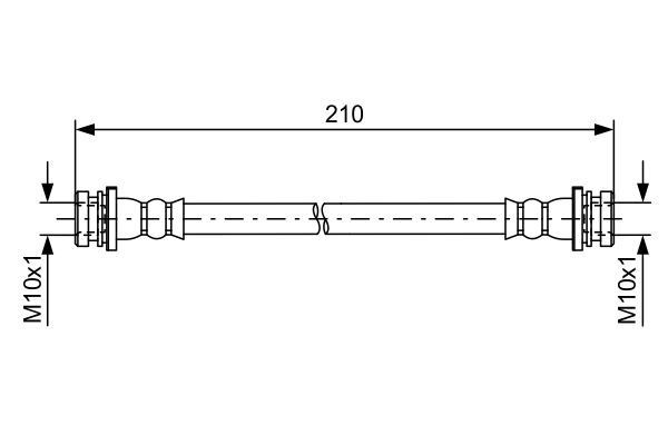 Stabdžių žarnelė BOSCH 1 987 481 628