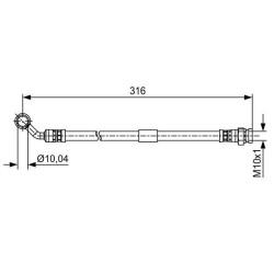 Stabdžių žarnelė BOSCH 1 987 481 648