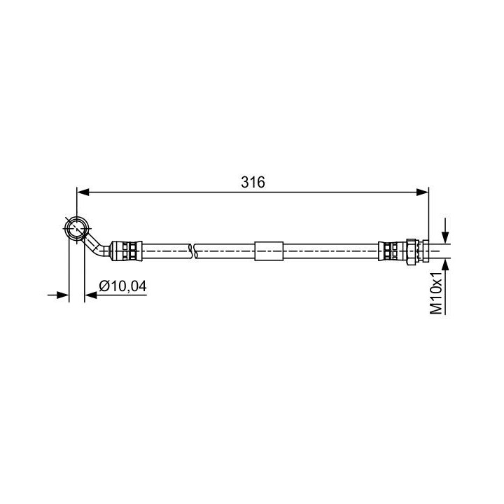 Stabdžių žarnelė BOSCH 1 987 481 648