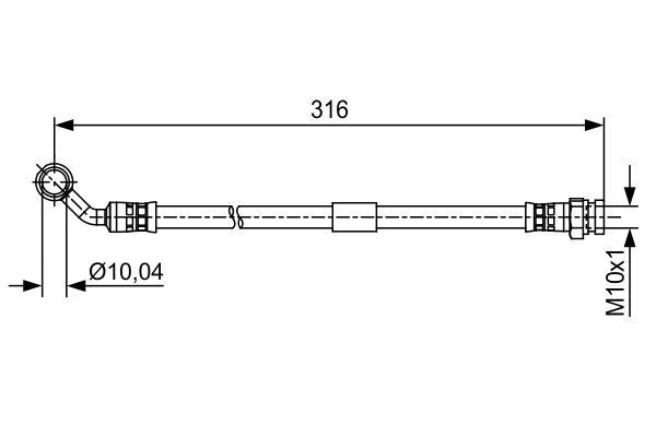Stabdžių žarnelė BOSCH 1 987 481 648