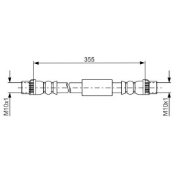 Stabdžių žarnelė BOSCH 1 987 481 665