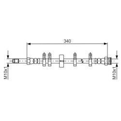 Stabdžių žarnelė BOSCH 1 987 481 667