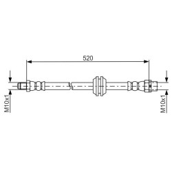 Stabdžių žarnelė BOSCH 1 987 481 680