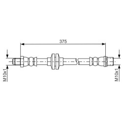 Stabdžių žarnelė BOSCH 1 987 481 695