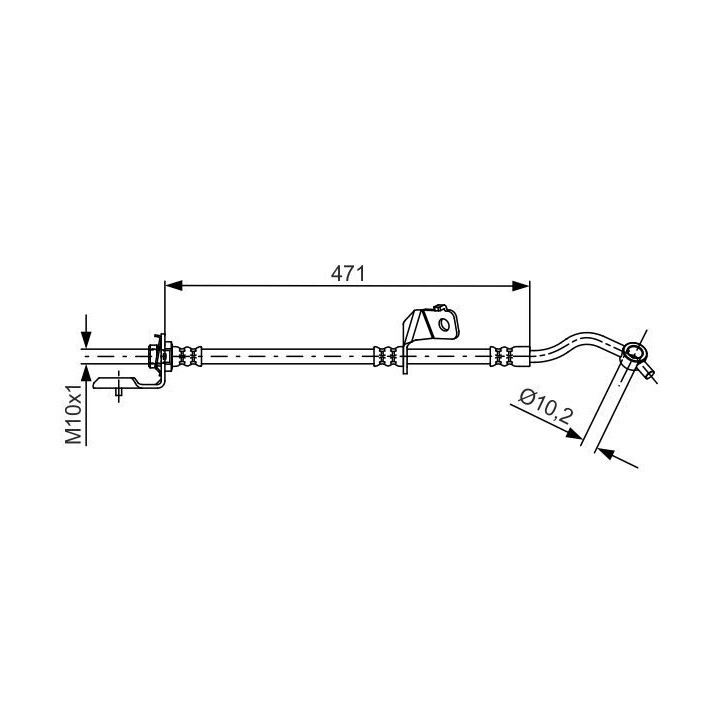 Stabdžių žarnelė BOSCH 1 987 481 715
