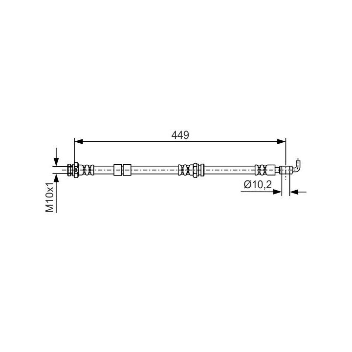 Stabdžių žarnelė BOSCH 1 987 481 722