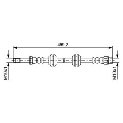 Stabdžių žarnelė BOSCH 1 987 481 727