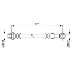 Stabdžių žarnelė BOSCH 1 987 481 743
