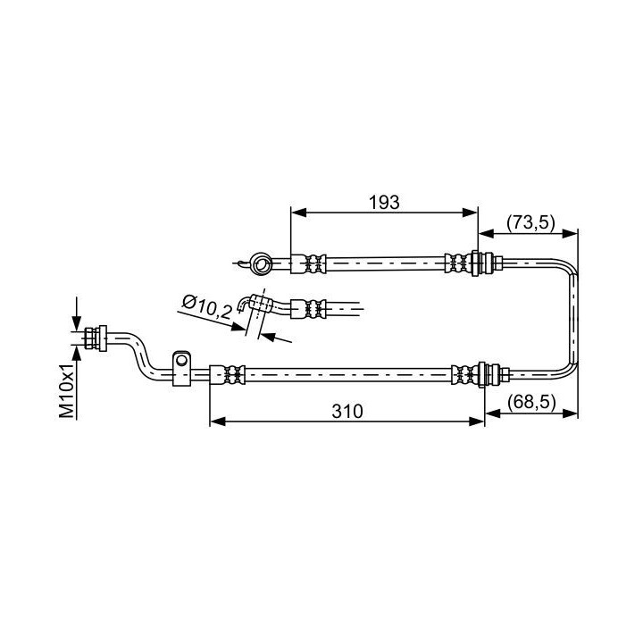 Stabdžių žarnelė BOSCH 1 987 481 894