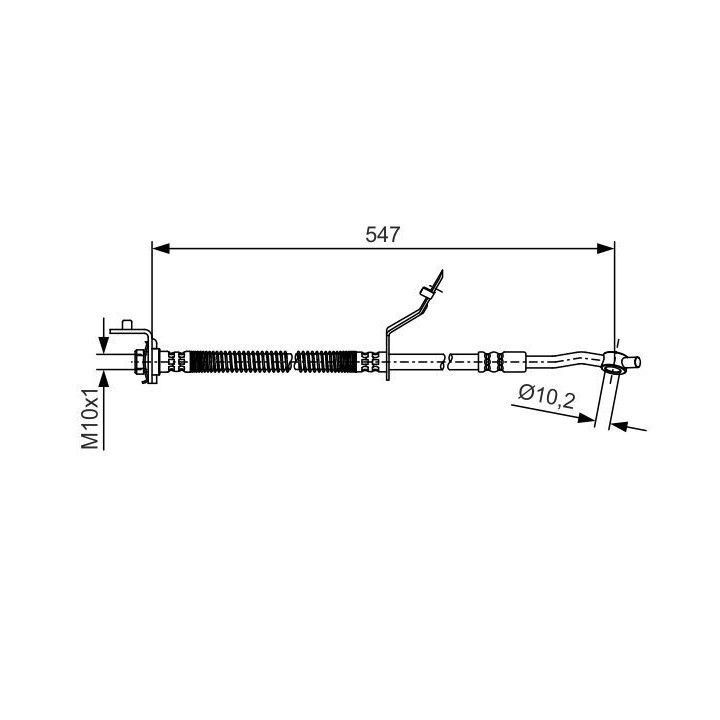Stabdžių žarnelė BOSCH 1 987 481 A55