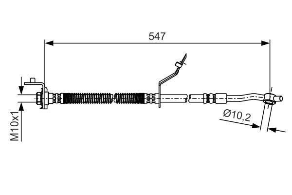 Stabdžių žarnelė BOSCH 1 987 481 A55