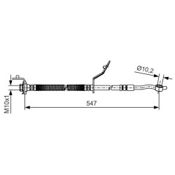 Stabdžių žarnelė BOSCH 1 987 481 A56