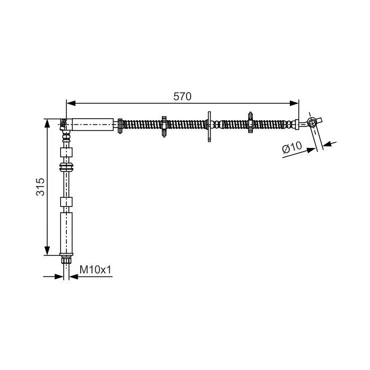 Stabdžių žarnelė BOSCH 1 987 481 A63