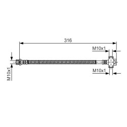 Stabdžių žarnelė BOSCH 1 987 481 A65