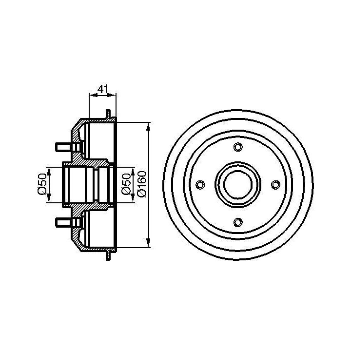 Stabdžių būgnas BOSCH 0 986 477 044
