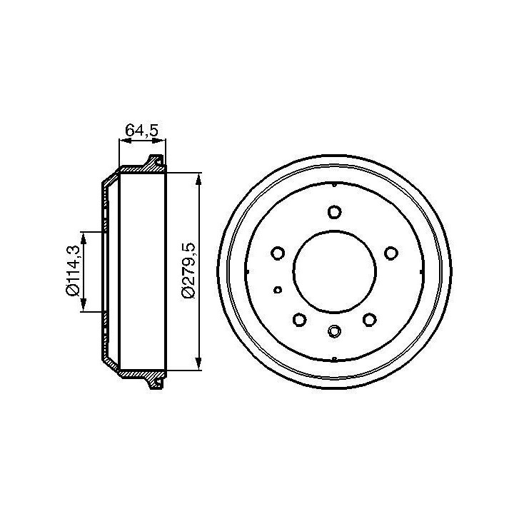 Stabdžių būgnas BOSCH 0 986 477 093