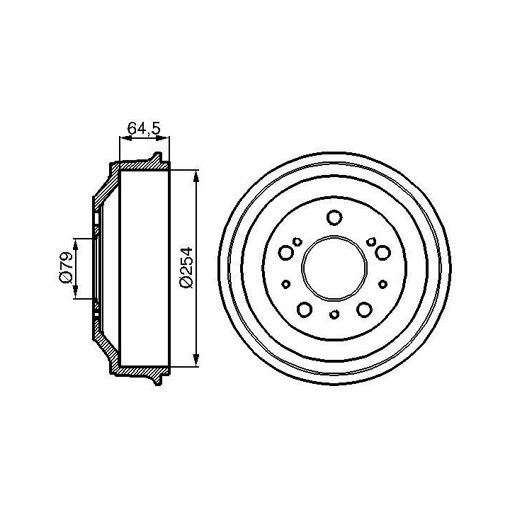 Stabdžių būgnas BOSCH 0 986 477 098