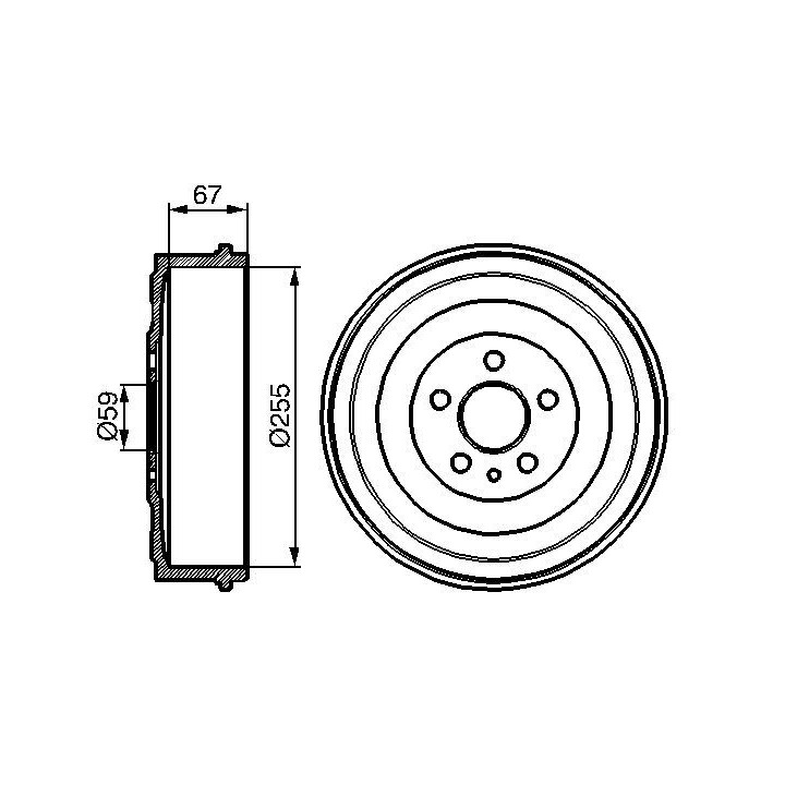 Stabdžių būgnas BOSCH 0 986 477 144