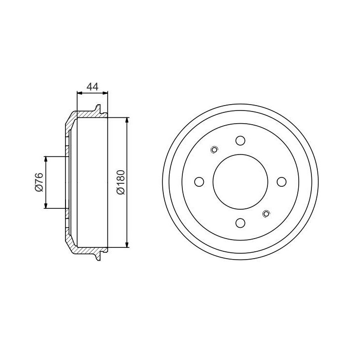 Stabdžių būgnas BOSCH 0 986 477 182
