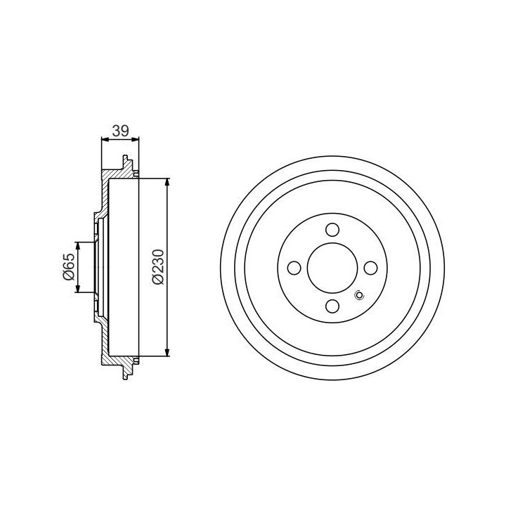 Stabdžių būgnas BOSCH 0 986 477 194