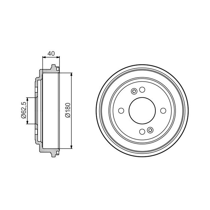 Stabdžių būgnas BOSCH 0 986 477 216