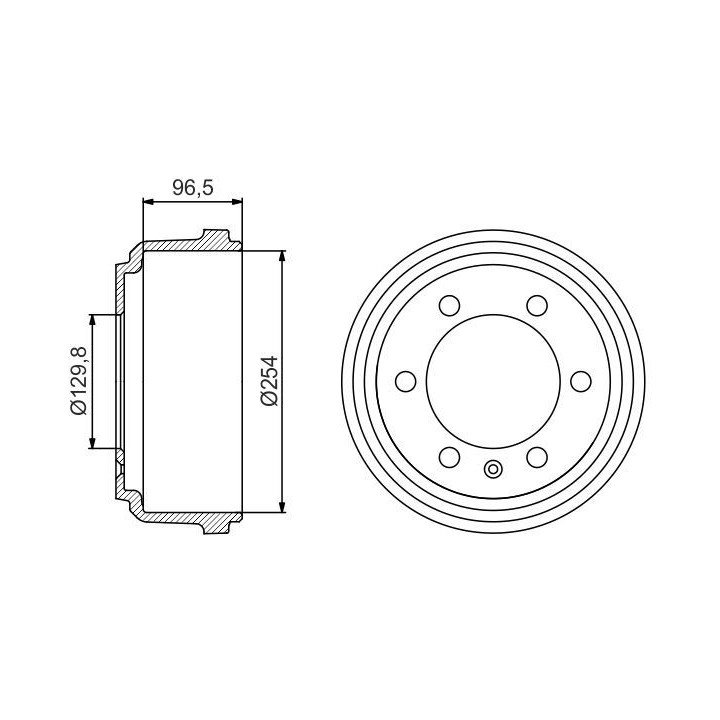 Stabdžių būgnas BOSCH 0 986 477 218